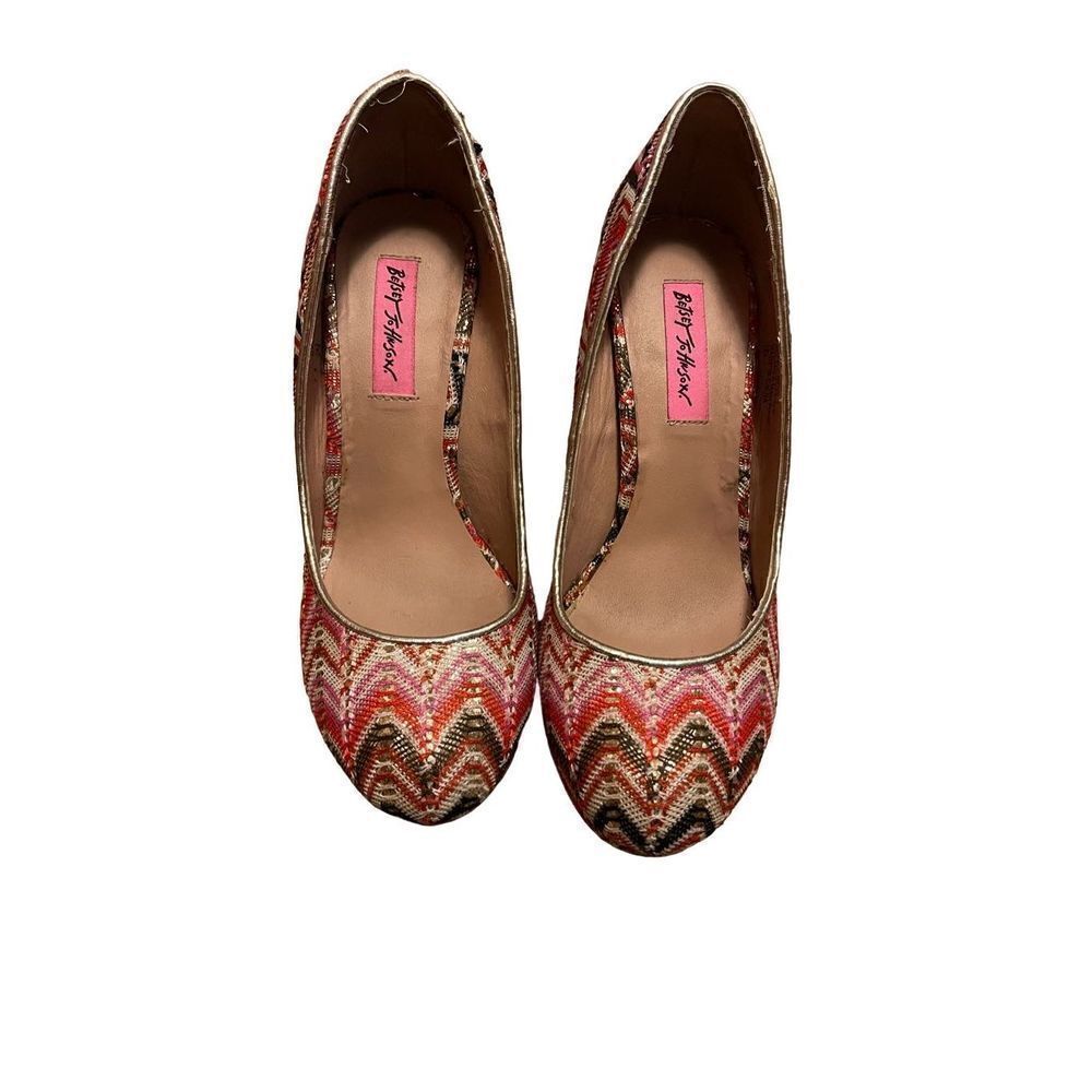 Betsey Johnson Multi Colored Platforms - 8.5